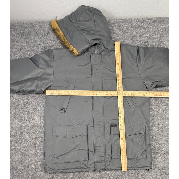 Jordan Craig Vintage Men's Winter Parka Jacket Fur Hooded Gray Size 2XL - Picture 7 of 8